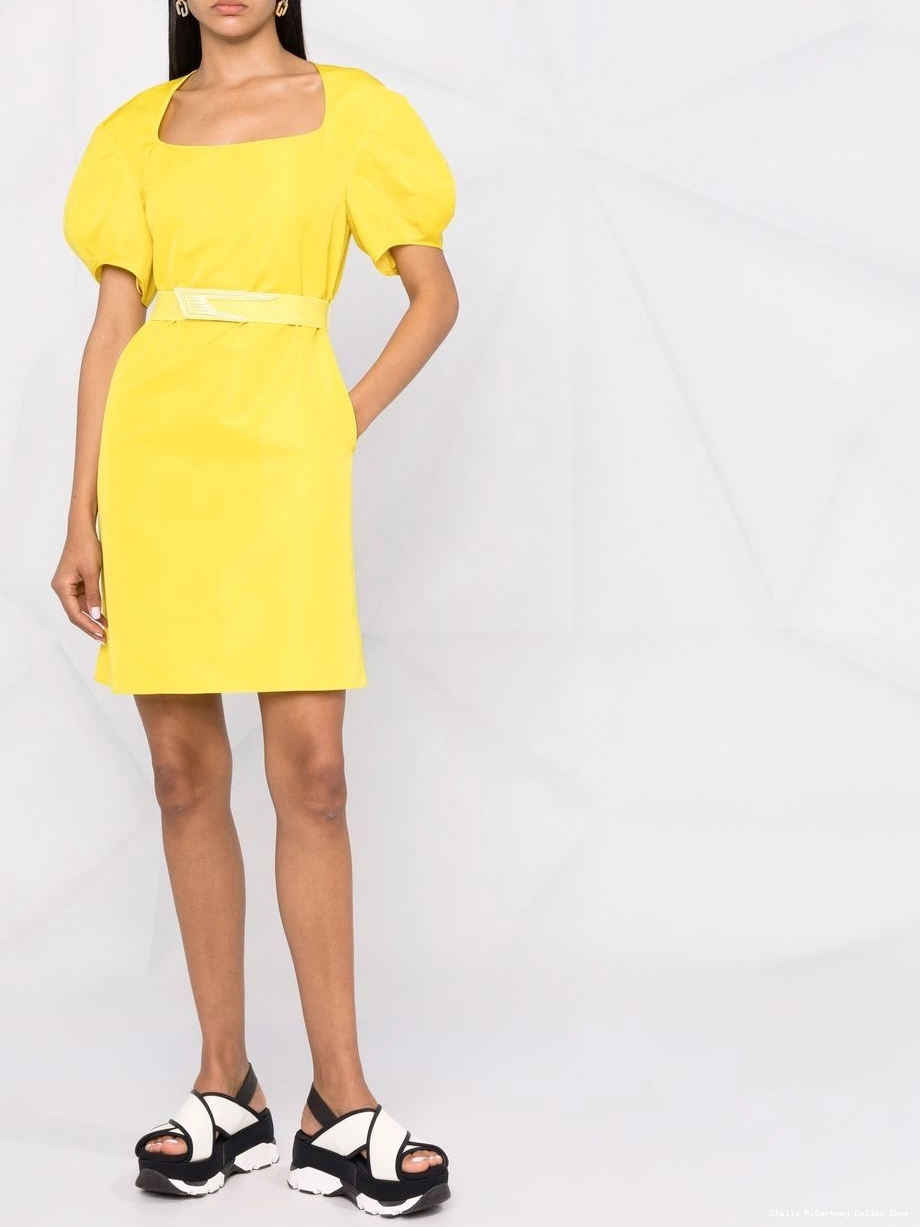 Cheap belted Stella McCartney dress puff-sleeve Women 0325